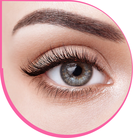 beautiful eyelash extension